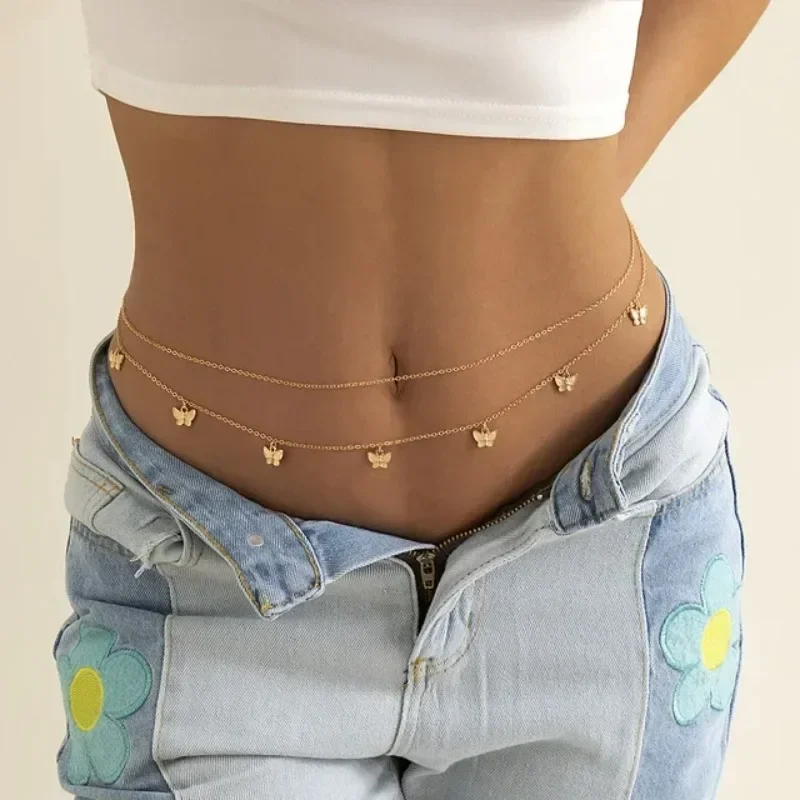 Body Jewelry For Women - New Charm Sexy Double Layer Butterfly