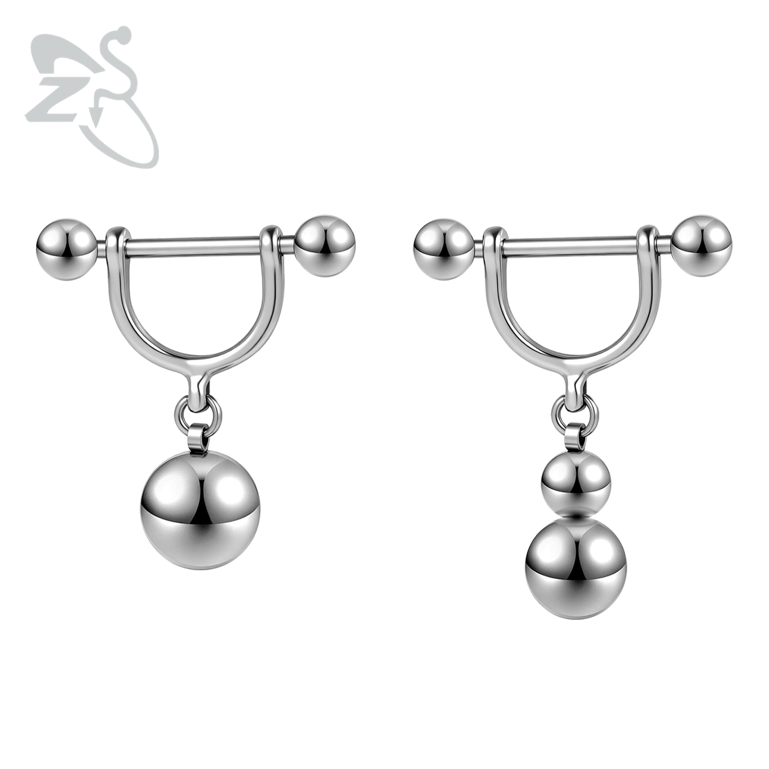 Body Jewelry For Men - ZS 1 Piece 14G/16G Stainless Steel