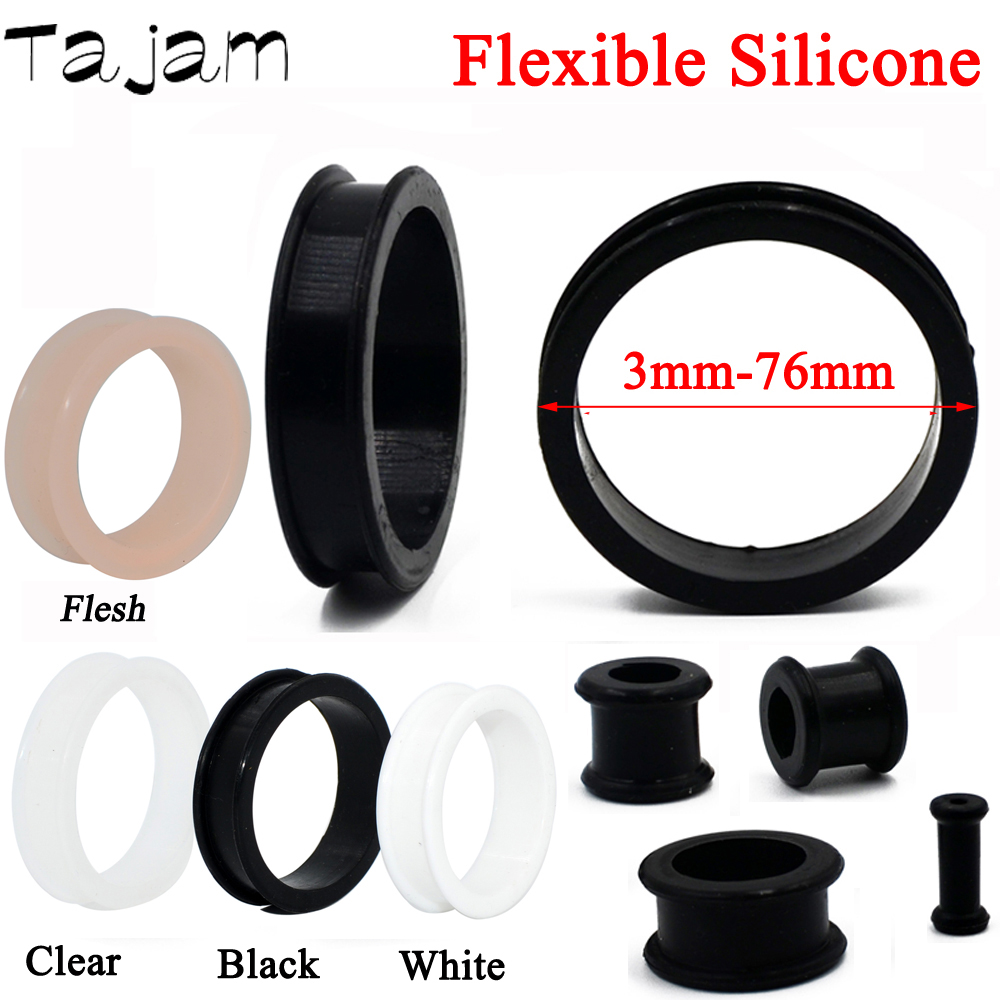 Body Jewelry Tunnels - 1Pair 3mm-76mm Big Size Hollow Black