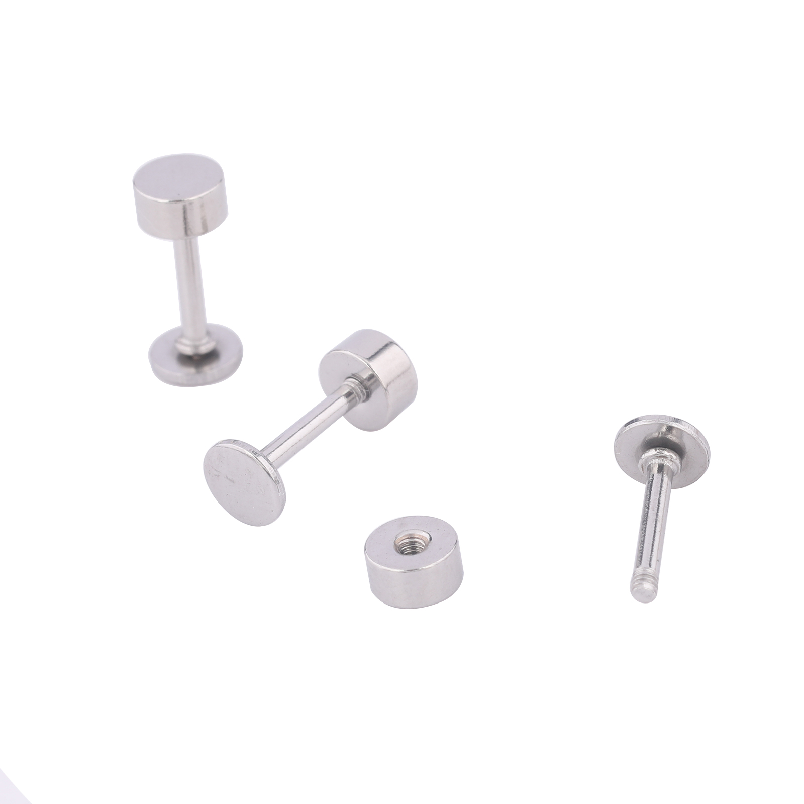 Body Jewelry Top - 20pcs Stainless Steel 4mm Disc Pad