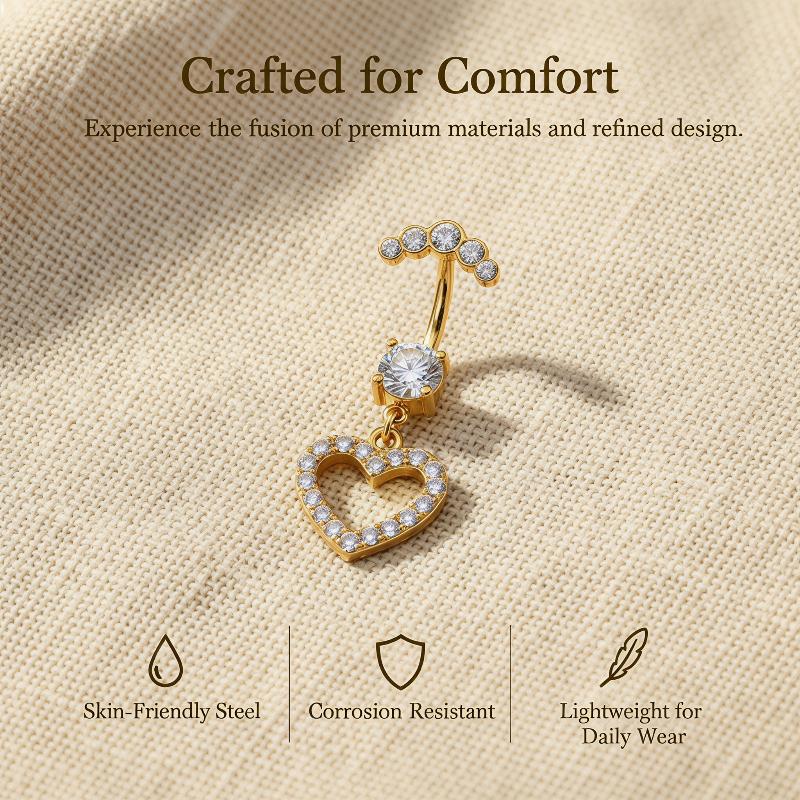 5 Pcs Fashion Rhinestones Bell - Body Jewelry Tunnels recension och pris