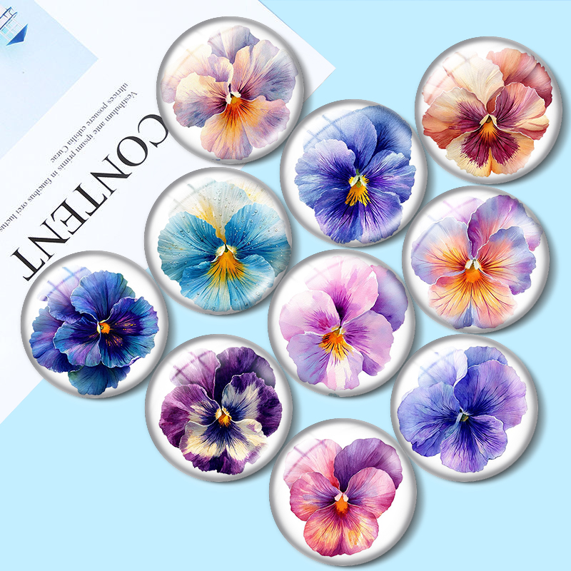 Watercolor Pansies 12/18/20/25 - Body Jewelry Top recension och pris