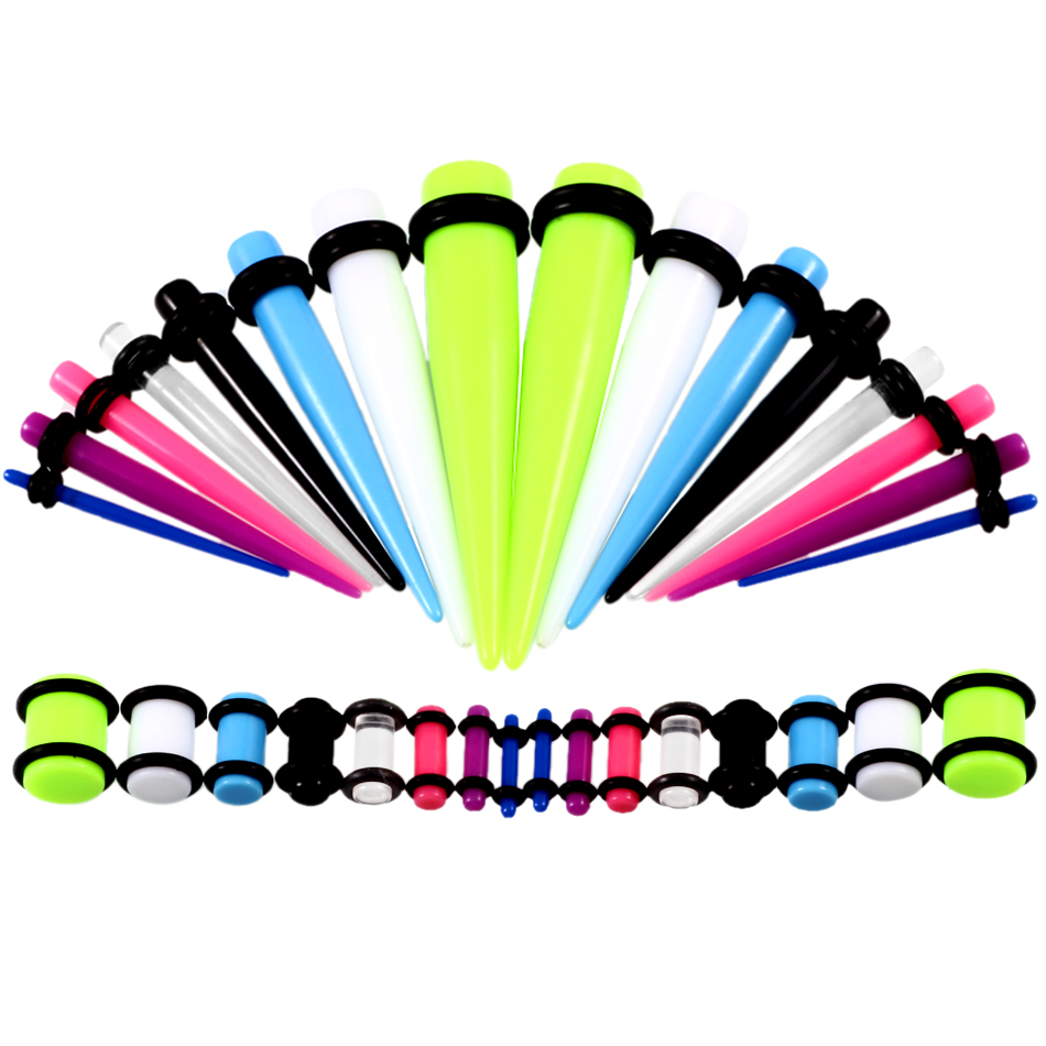 36pcs/lot Acrylic Ear Gauge Ta - Body Jewelry Tunnels recension och pris