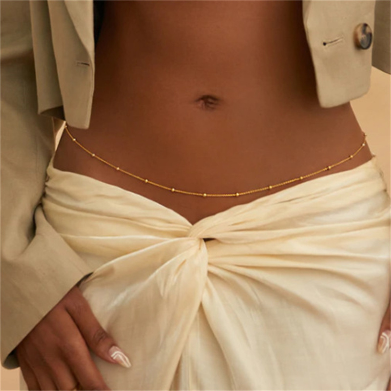 Girls Simple Beaded Belly Chai - Body Jewelry For Women recension och pris
