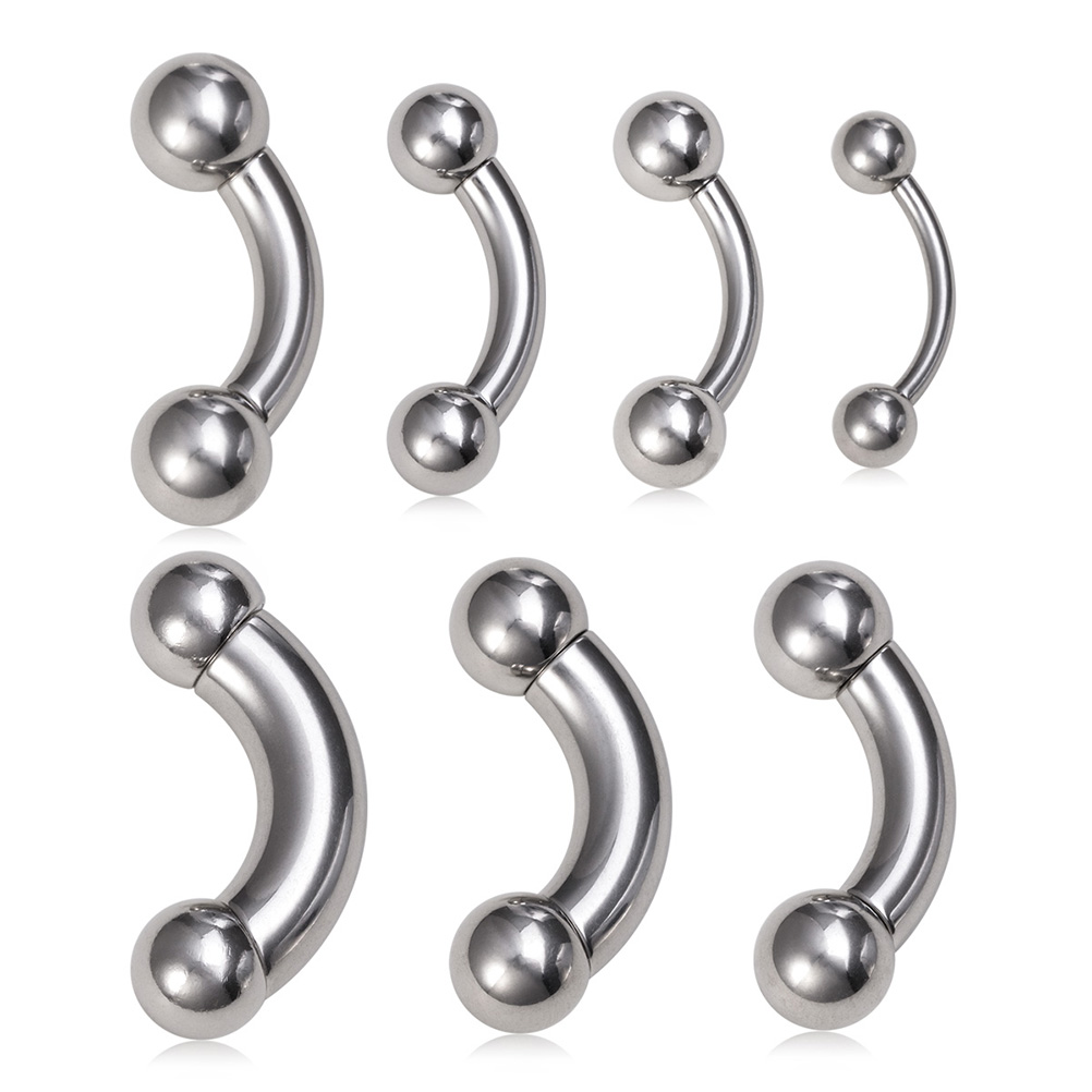 1pc Big Size Genital Curved Ba - Nipple Bar Curved recension och pris