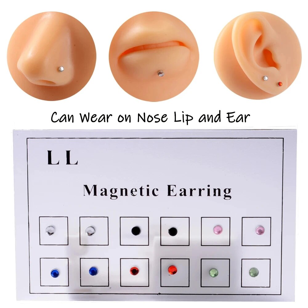12PCS/Card Fake Cheater Non Pi - Body Jewelry Lip Ring recension och pris