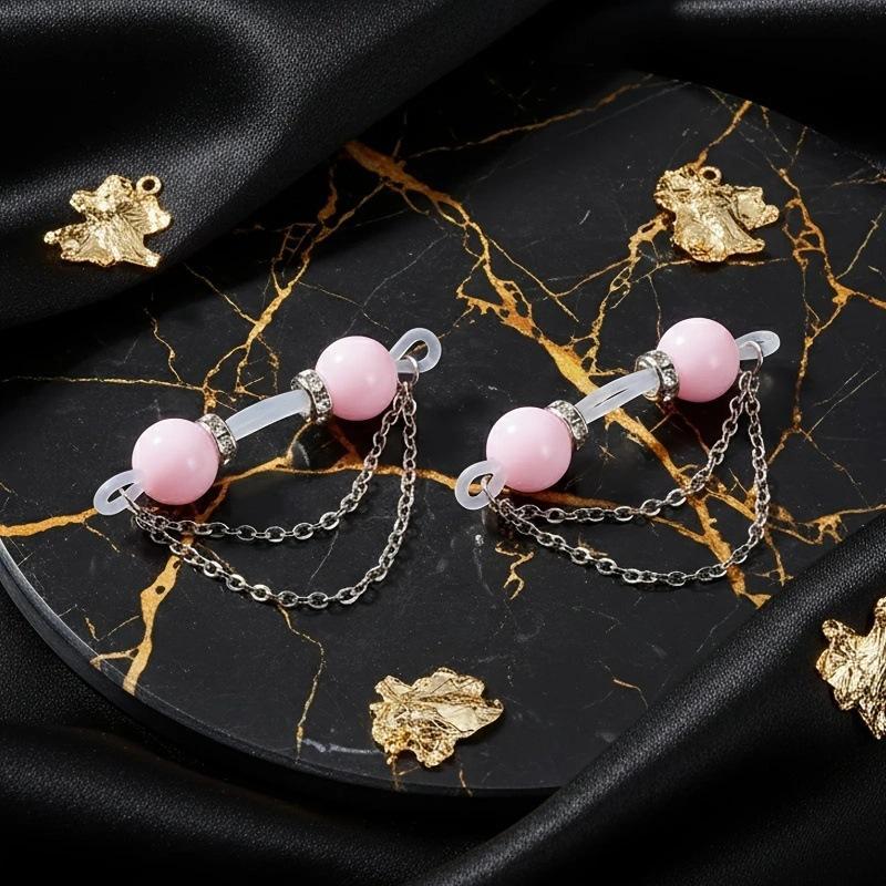 Non Piercing Nipple Clips 2Pcs - Body Jewelry Nipple Chain recension och pris