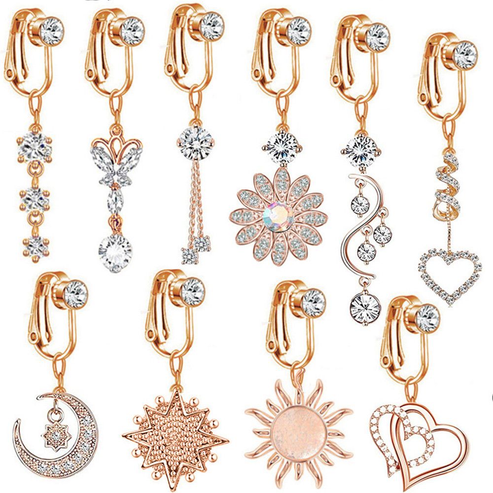 Clip On Umbilical Cartilage Cl - Body Jewelry Earrings recension och pris