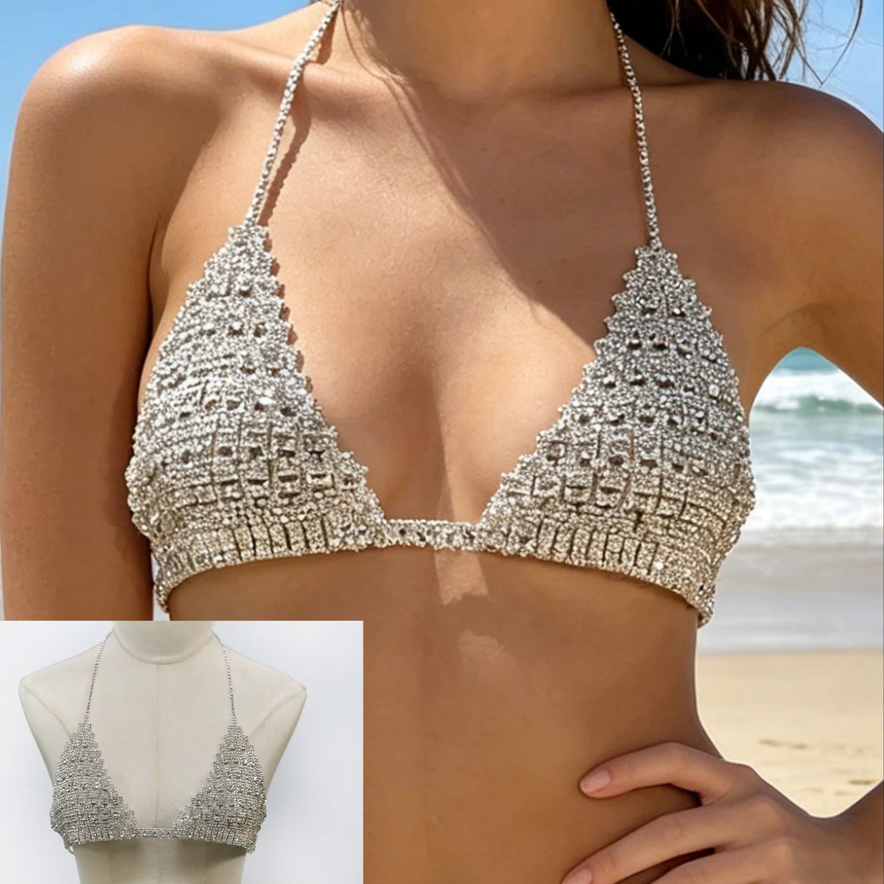 1Pcs Fashionable Neck Hanging  - Body Jewelry Chest recension och pris