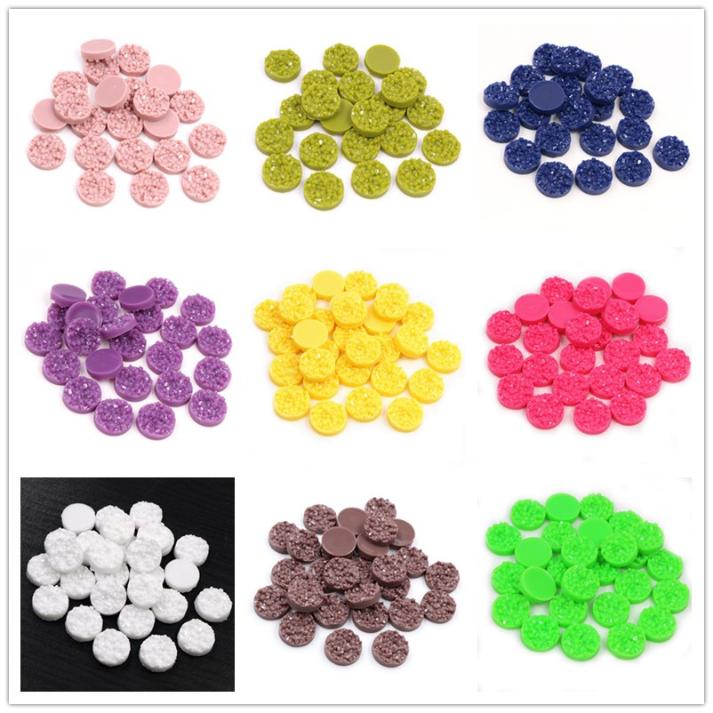 40pcs Resin Druzy Cabochons Do - Body Jewelry Top recension och pris