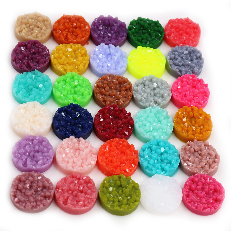 40pcs Resin Druzy Cabochons Do - Body Jewelry Top recension och pris