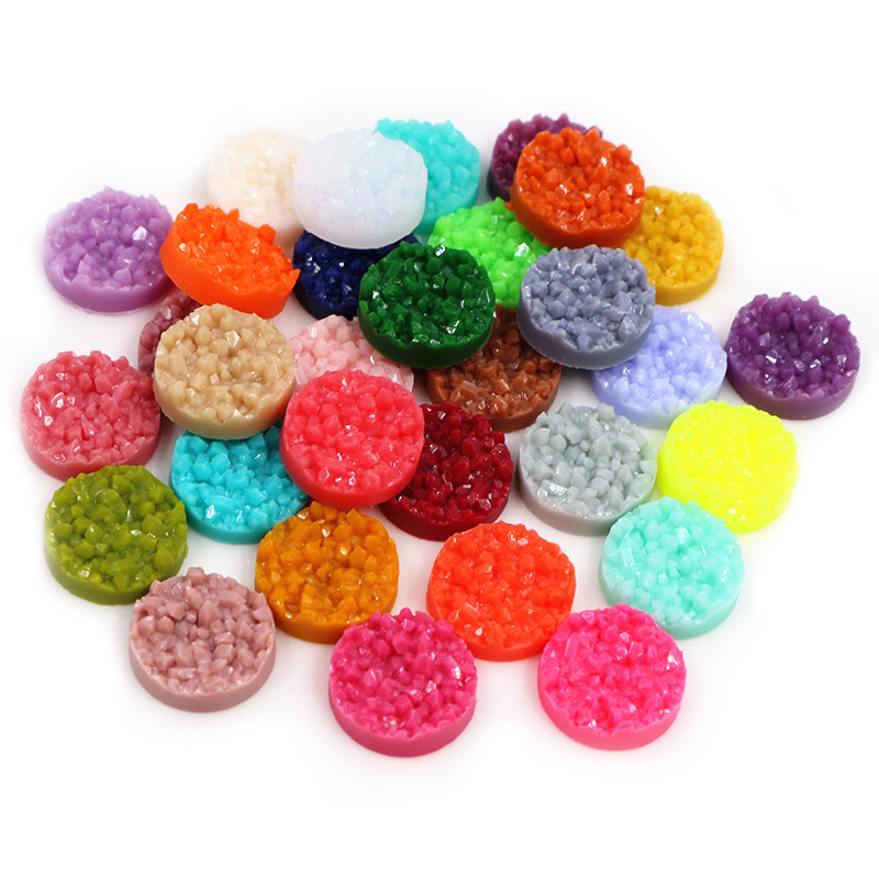 40pcs Resin Druzy Cabochons Do - Body Jewelry Top recension och pris