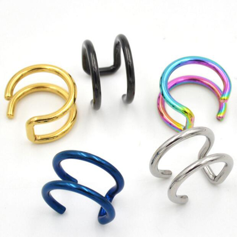 2Pcs 316L Stainless Steel Clip - Body Jewelry Lip Ring recension och pris