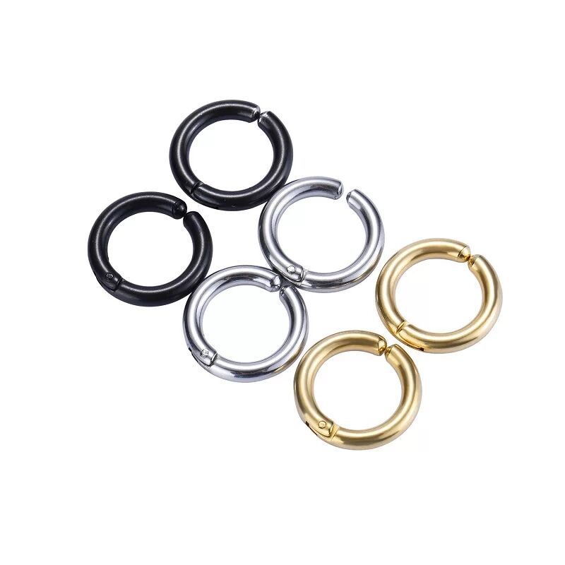 2/6Pcs Fake Huggie Hoop Earrin - Body Jewelry Tunnels recension och pris