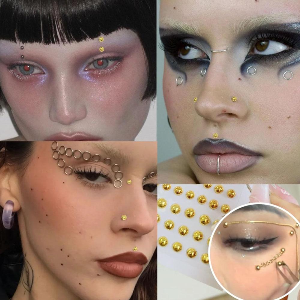 661Pcs Set Face Fake Piercings - Body Jewelry Lip Ring recension och pris