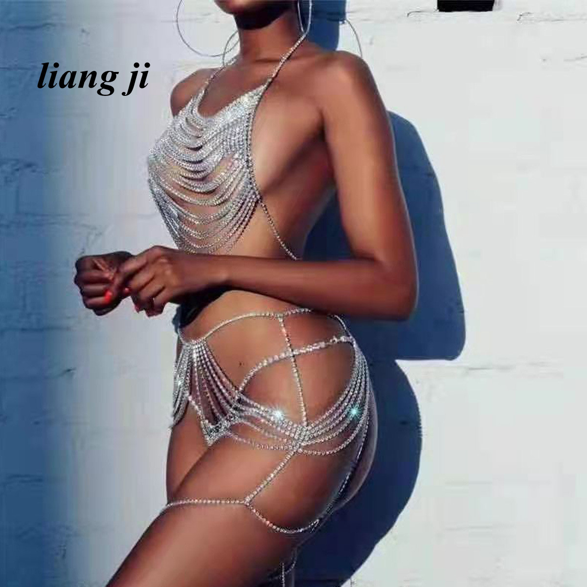 Sexy Body Chain Waist Chain Cr - Body Jewelry Chest recension och pris
