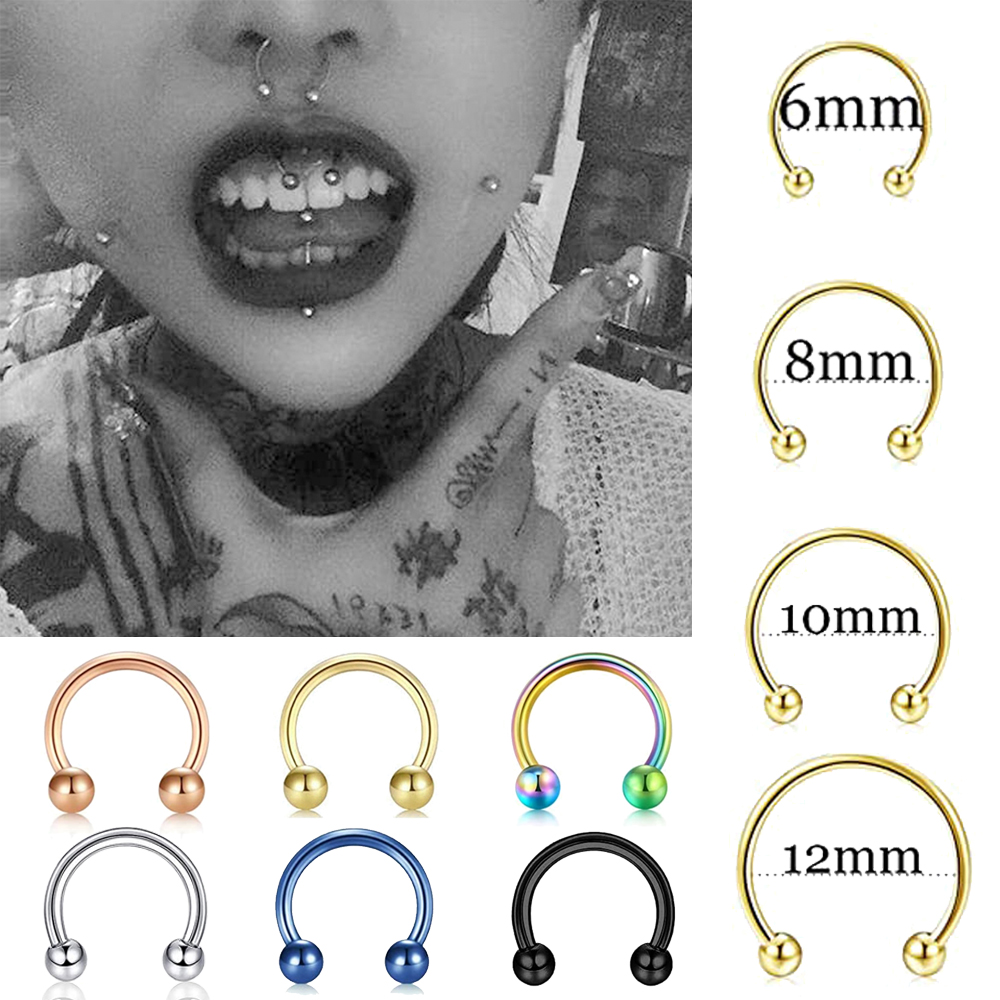 14G 16G Septum Jewelry Surgica - Body Jewelry Lip Ring recension och pris