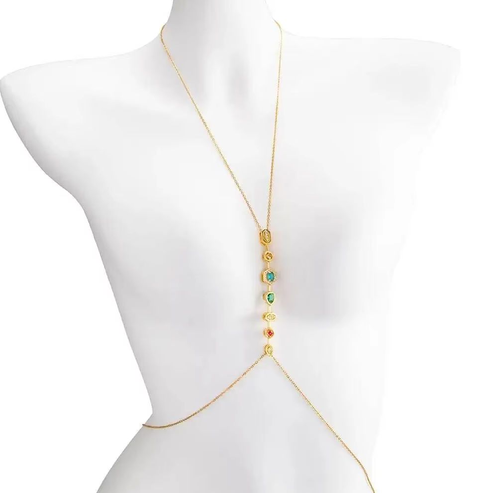 PuRui Exquisite Colorful Zirco - Body Jewelry Chest recension och pris
