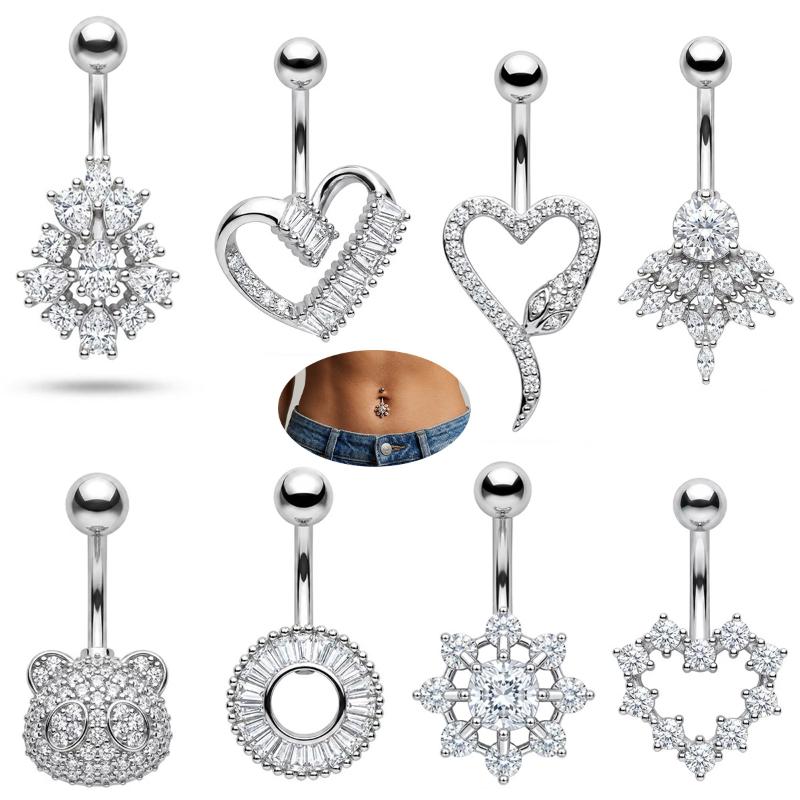 Butterfly Flower Belly Button  - Body Jewelry Tunnels recension och pris
