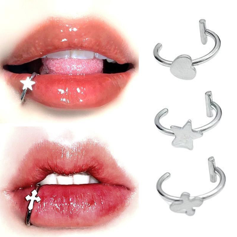1Pc Stainless Steel Fake Nose  - Body Jewelry Lip Ring recension och pris