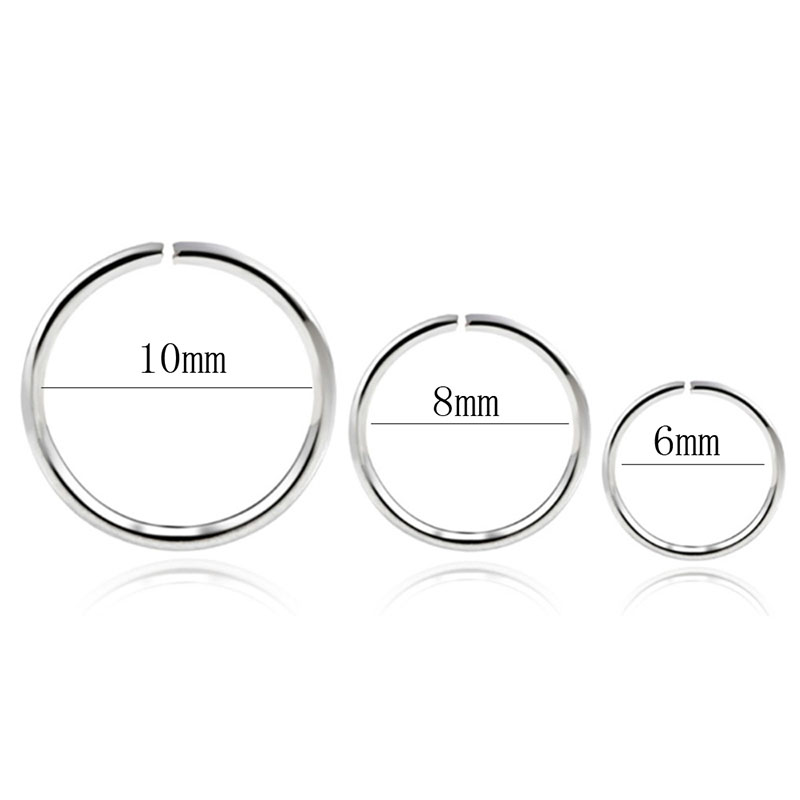 925 silver nose ring lip ring  - Body Jewelry Lip Ring recension och pris