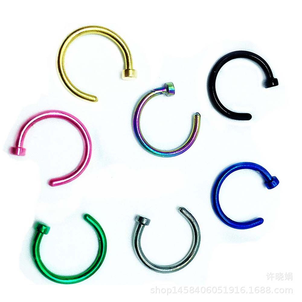 10 Pcs Thin Stainless Steel Fo - Body Jewelry Lip Ring recension och pris
