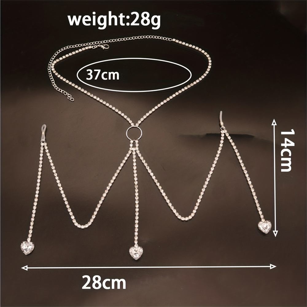 Exquisite Fashion Shining Rhin - Body Jewelry Chest recension och pris