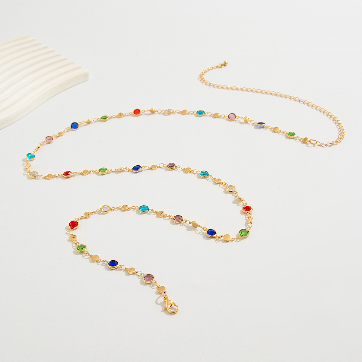 Simple Colorful Geometric Crys - Body Jewelry Sale recension och pris