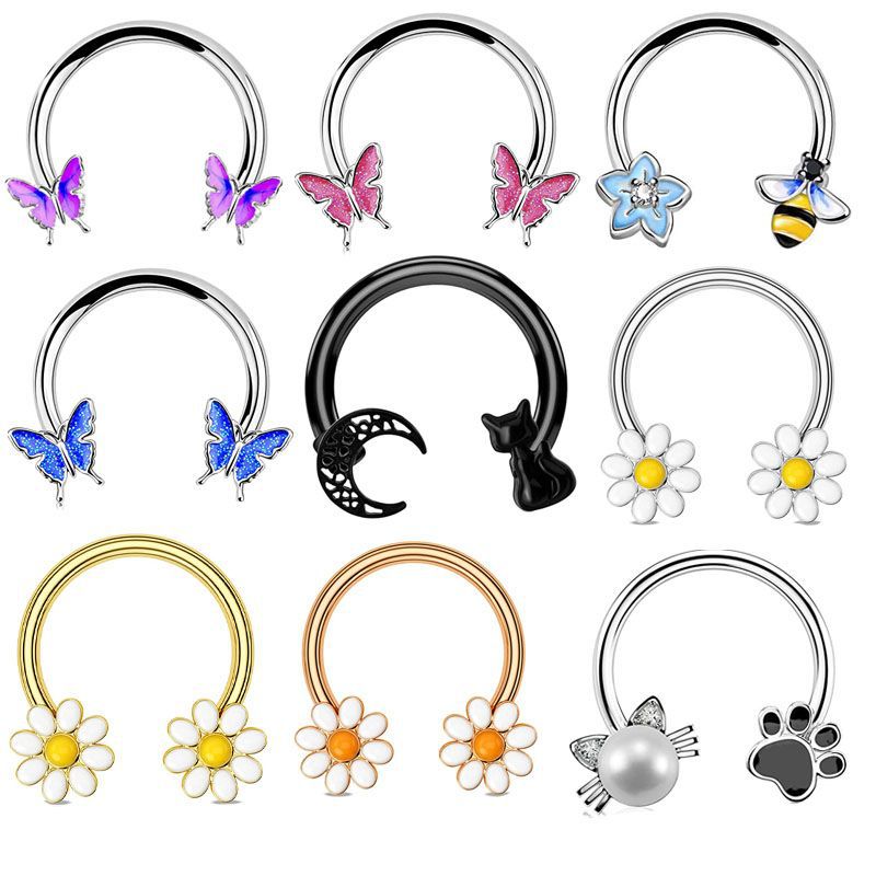 16G Septum Ring Daith Piercing - Body Jewelry Earrings recension och pris