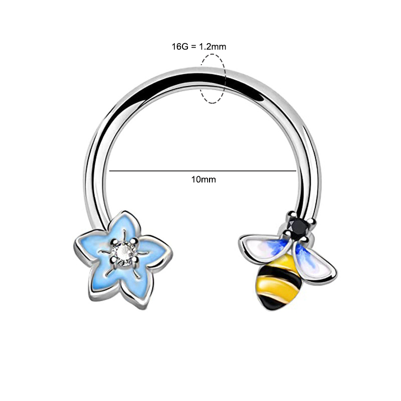 16G Septum Ring Daith Piercing - Body Jewelry Earrings recension och pris