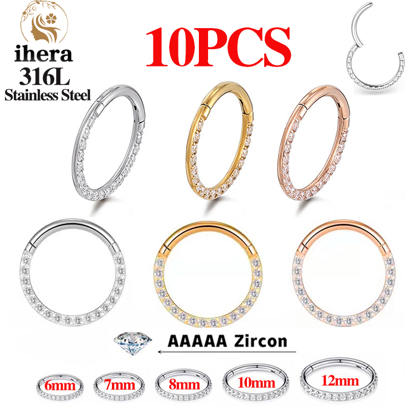 1/10PCS Stainless Steel Nose R - Body Jewelry Earrings recension och pris