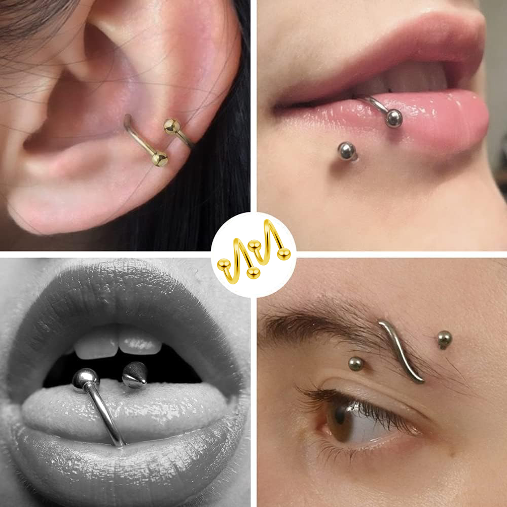 Women's Spiral Earrings Pierci - Body Jewelry Lip Ring recension och pris