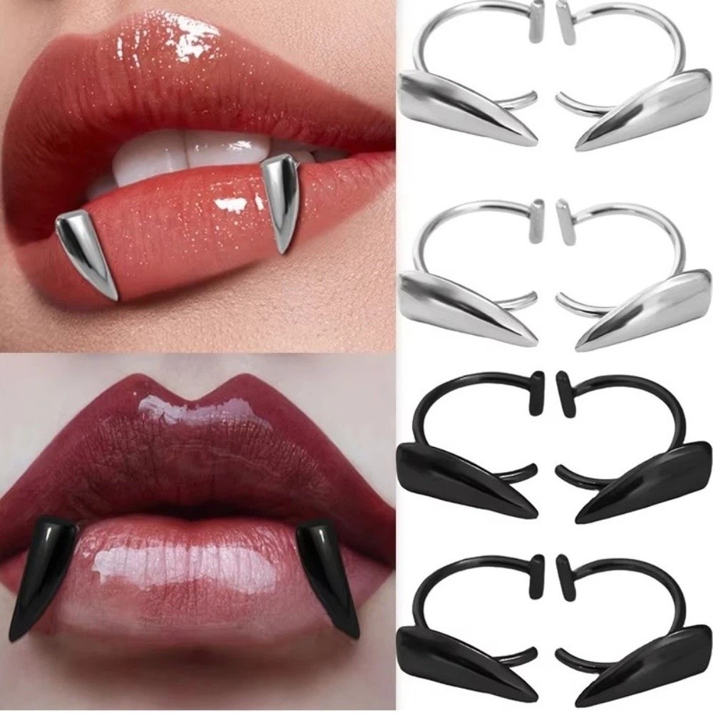 2PCS/Set Exaggerated Fake Lip  - Body Jewelry Lip Ring recension och pris