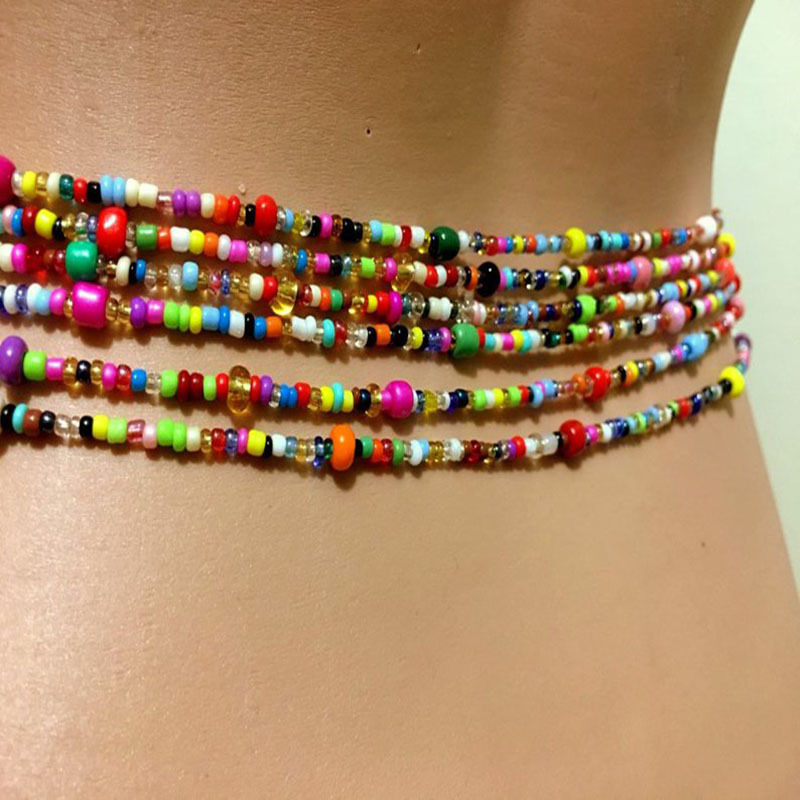 Women Layered Beaded Belly Cha - Body Jewelry For Women recension och pris