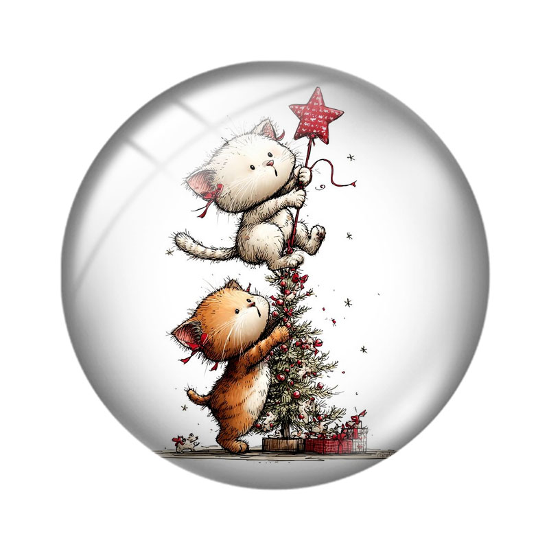 Christmas Watercolor Cat 12/18 - Body Jewelry Top recension och pris