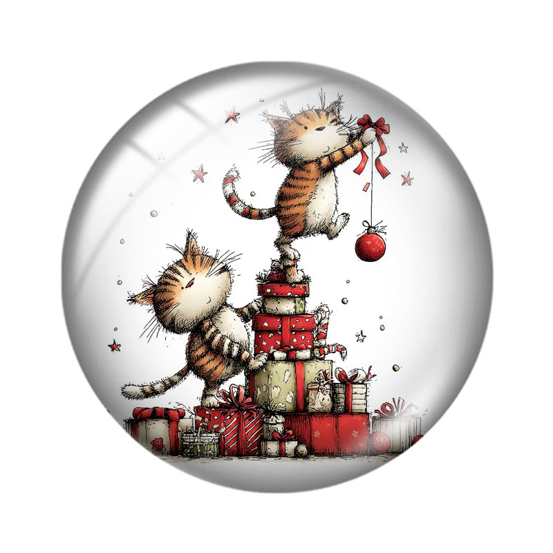 Christmas Watercolor Cat 12/18 - Body Jewelry Top recension och pris