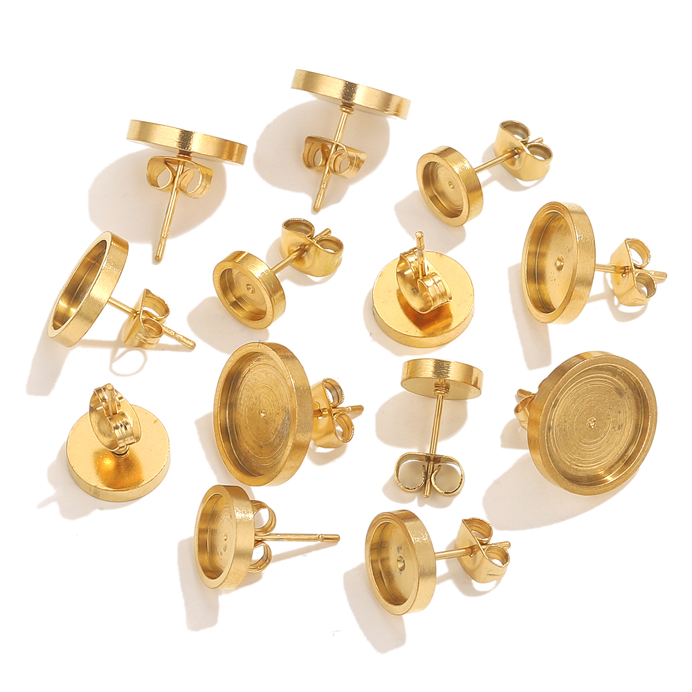 10pcs Stainless Steel Gold Ear - Body Jewelry Top recension och pris